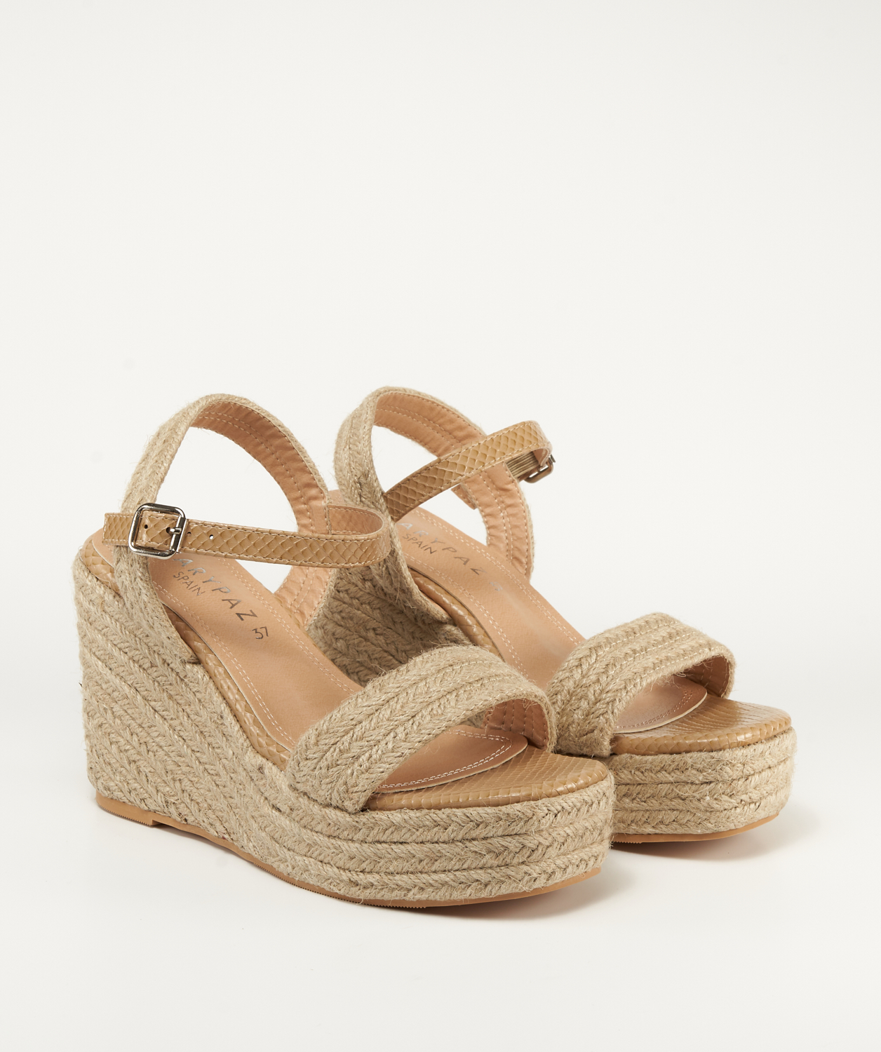 Sandalias cuñas esparto  image number null